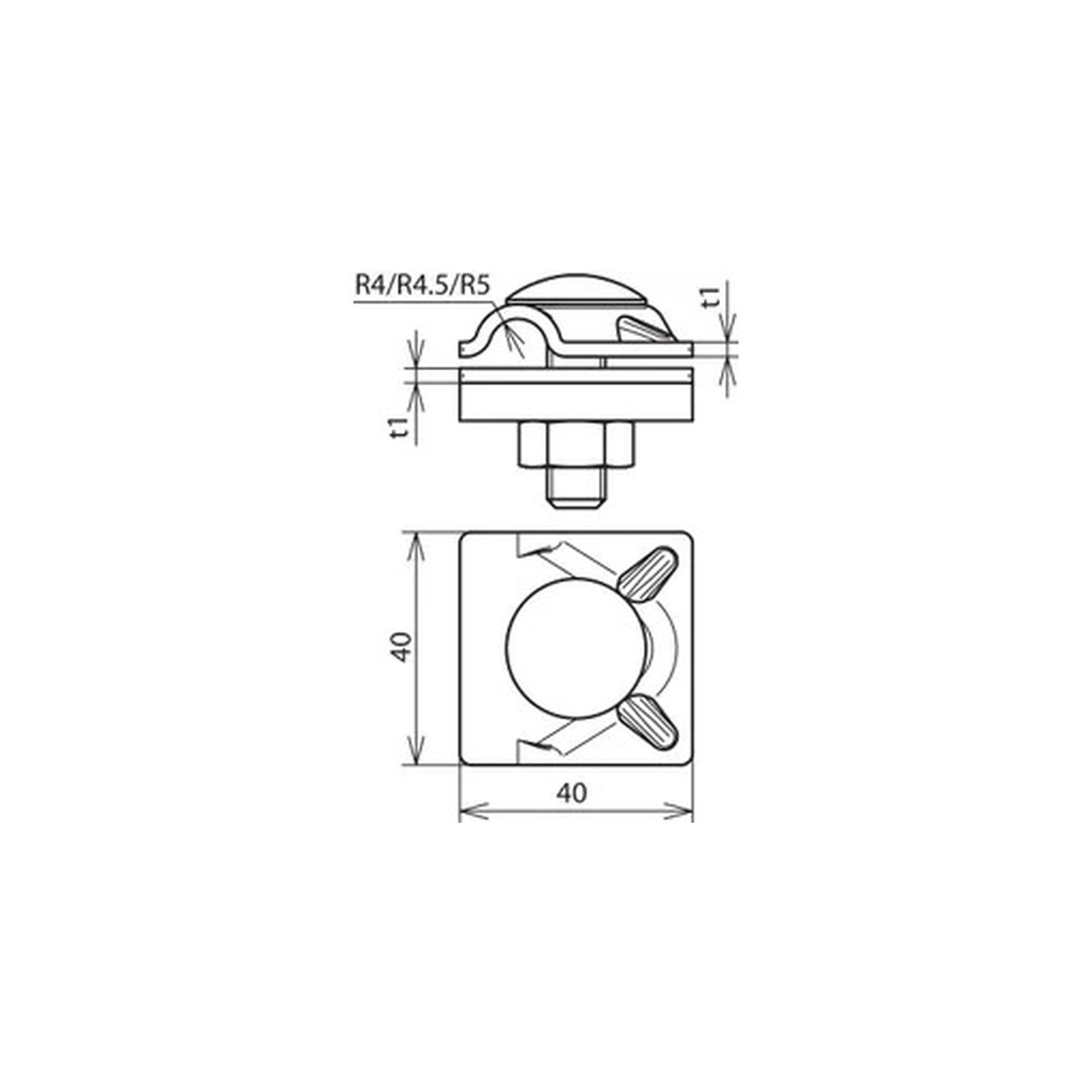 Abrazadera MV Al para Rd 8-10mm DEHN 390061 - Imagen 2