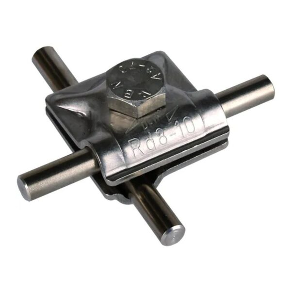 Abrazadera MV StSt para Rd 8-10mm / Abrazadera de conexión a tierra de acero inoxidable para cable redondo de 8-10mm DEHN 390059