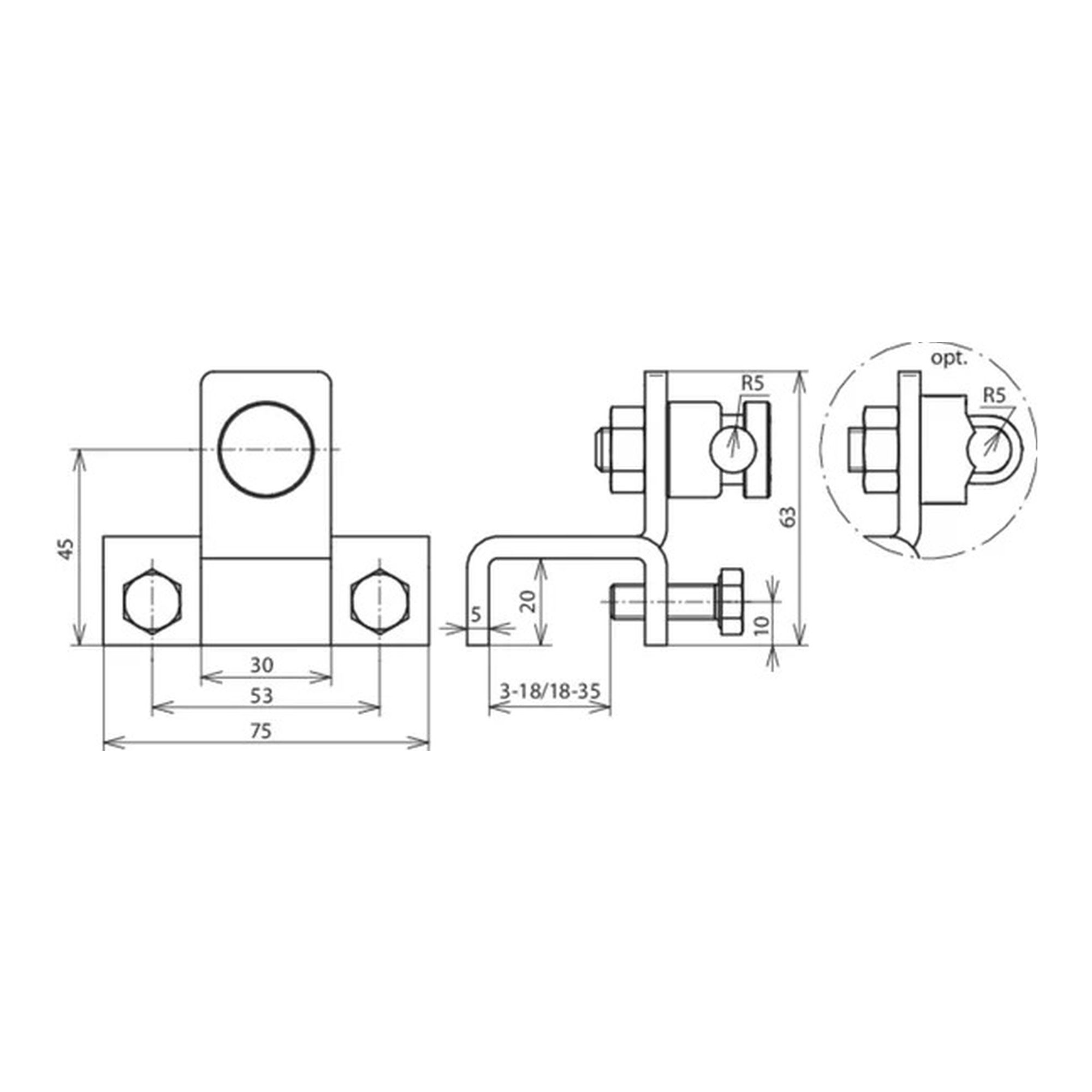 Abrazadera StSt, tipo vertical DEHN 372129 - Imagen 2