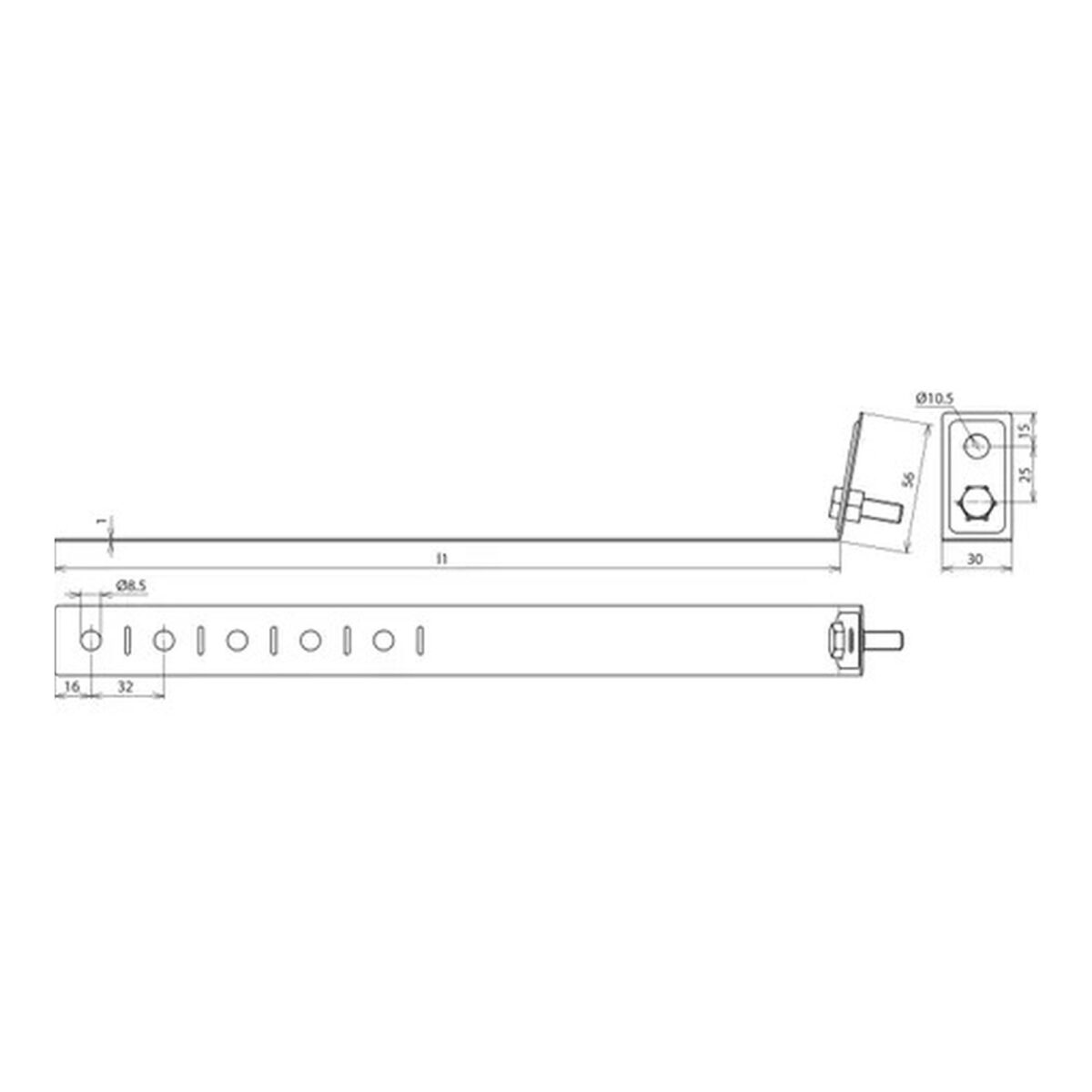 Abrazadera para tubo bajante 60-150mm DEHN 423020 - Imagen 2