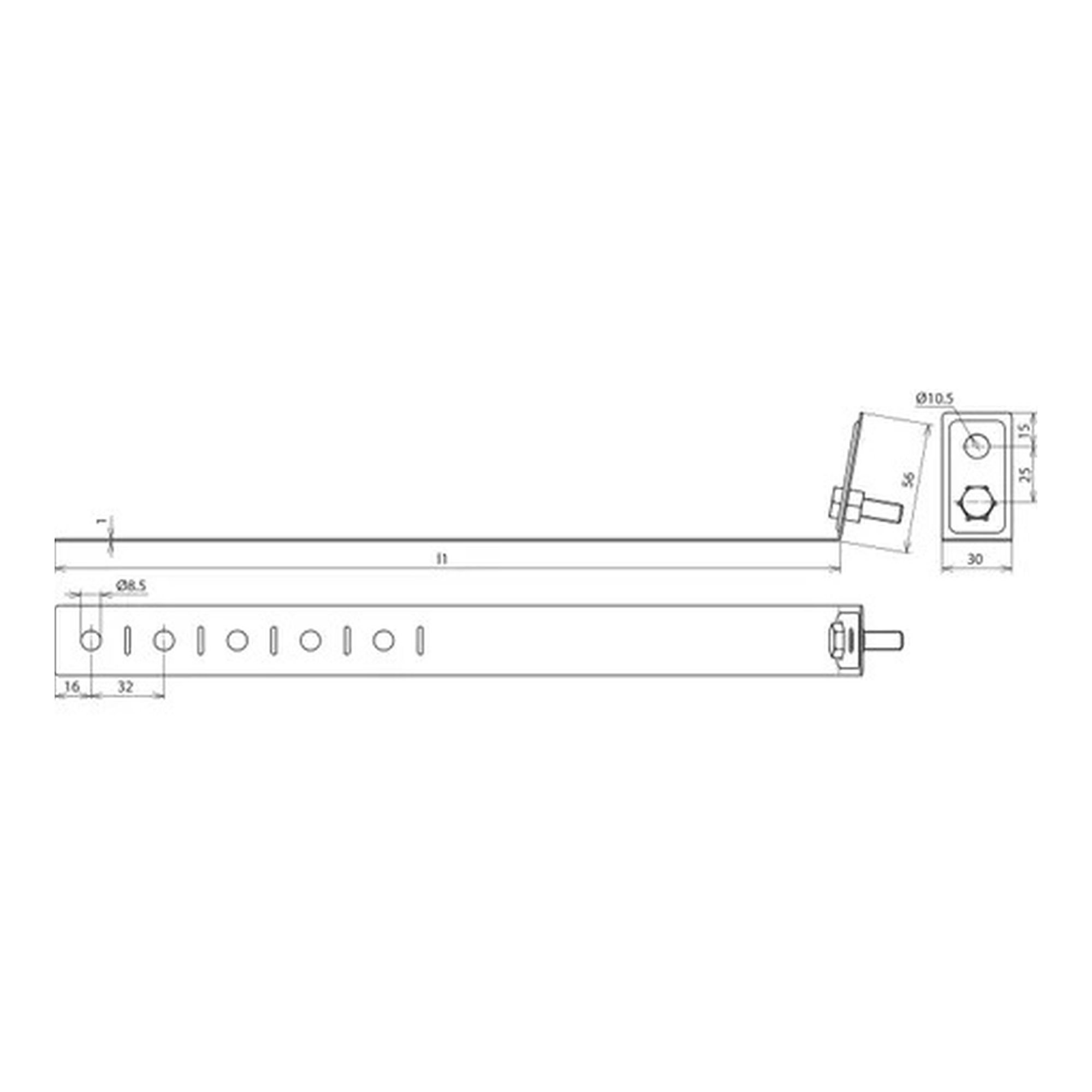 Abrazadera para tubo bajante 60-150mm DEHN 423020 - Imagen 2