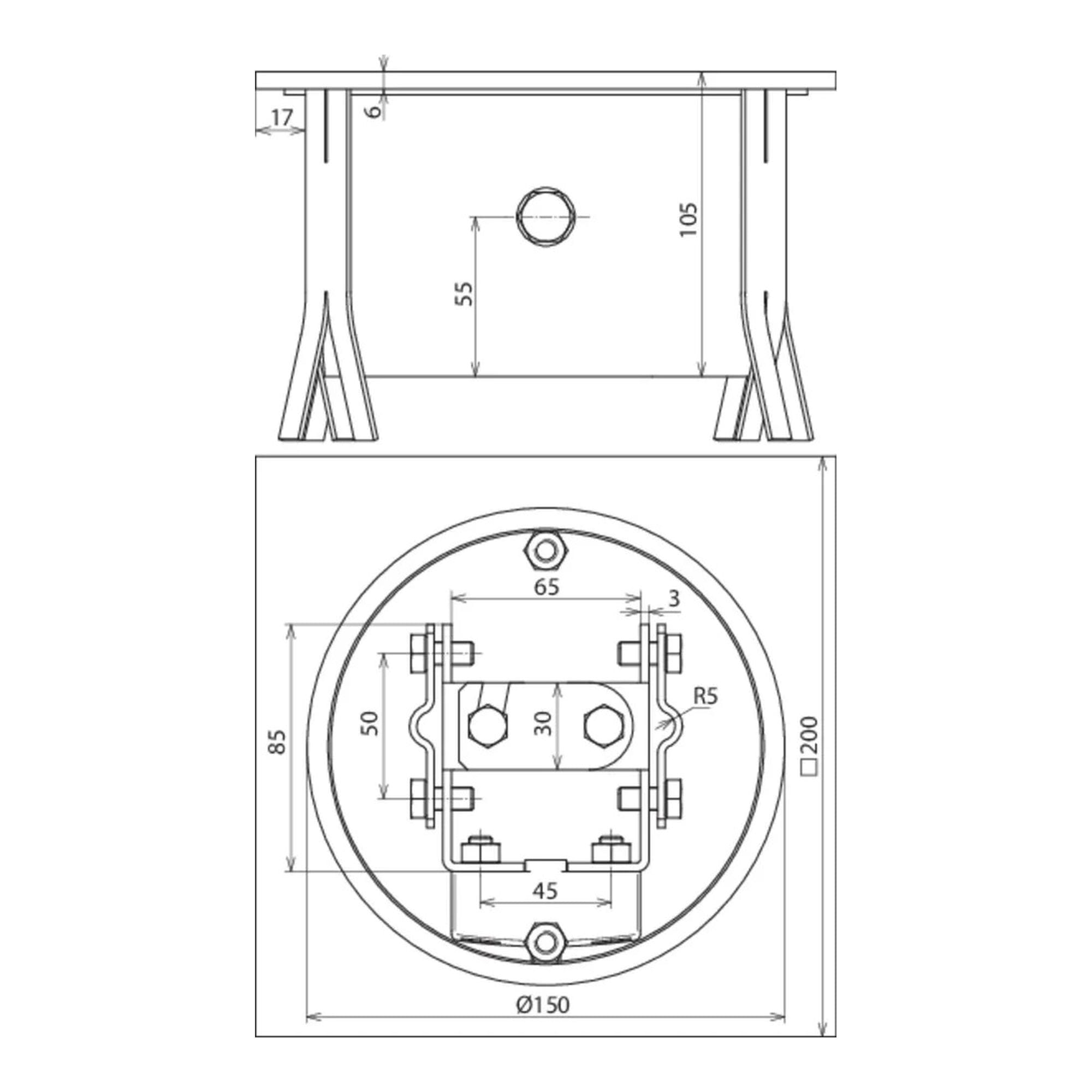 Caja o registro de inspección UF StSt DEHN 549090 - Imagen 2