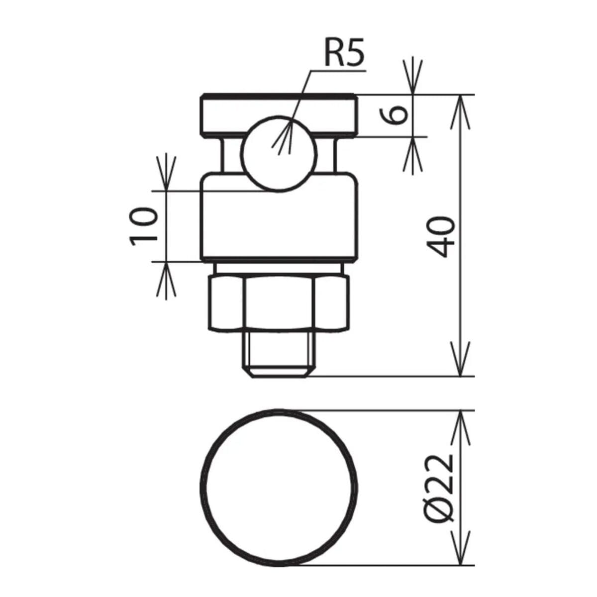Conector KS StSt para Rd 6-10mm individual DEHN 301019 - Imagen 2