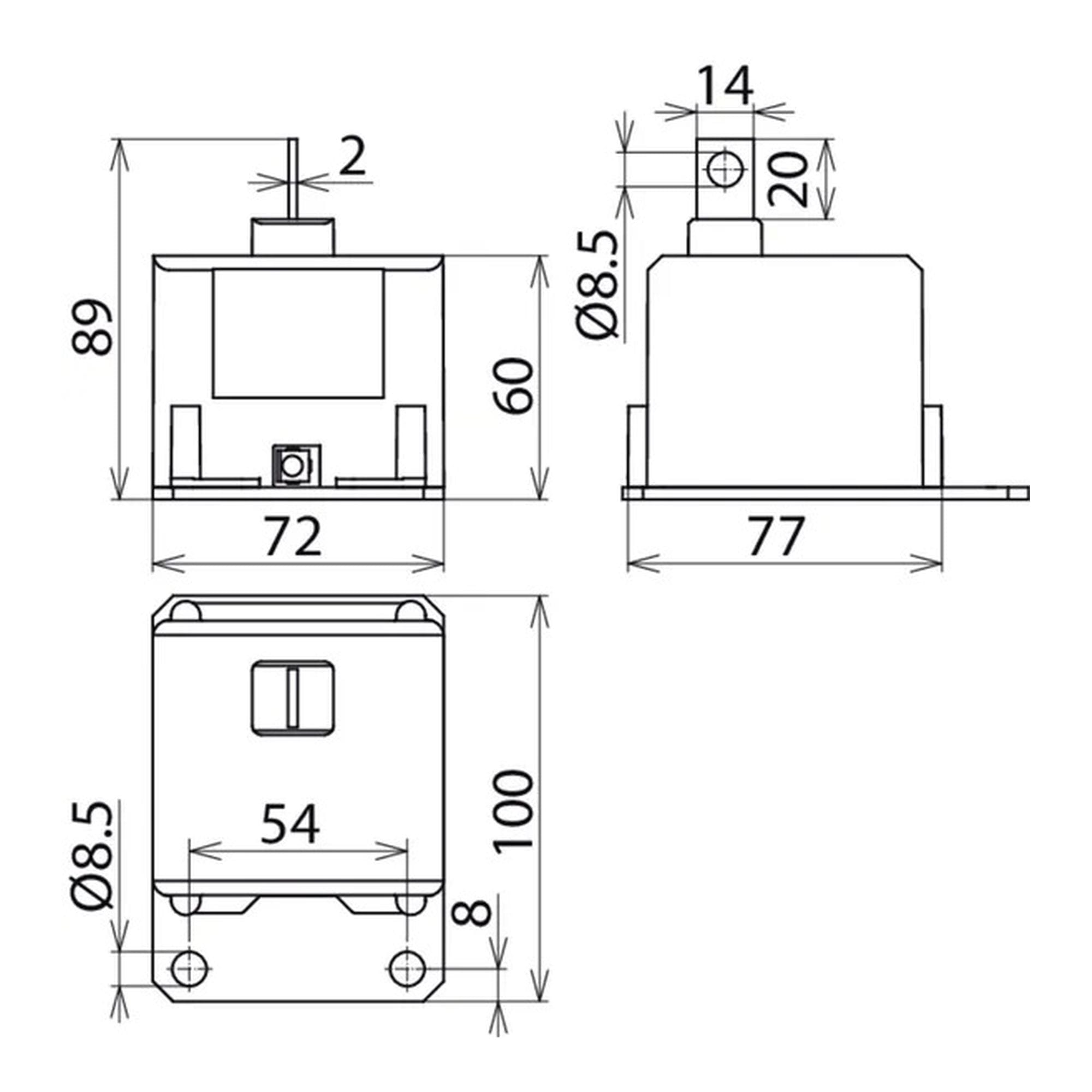 DEHNbloc Maxi S/Descargador coordinado unipolar de corriente de rayo con dispositivo integrado de derivación para la barra colectora, (Clase I para 230 V) DEHN 900220 - Imagen 3