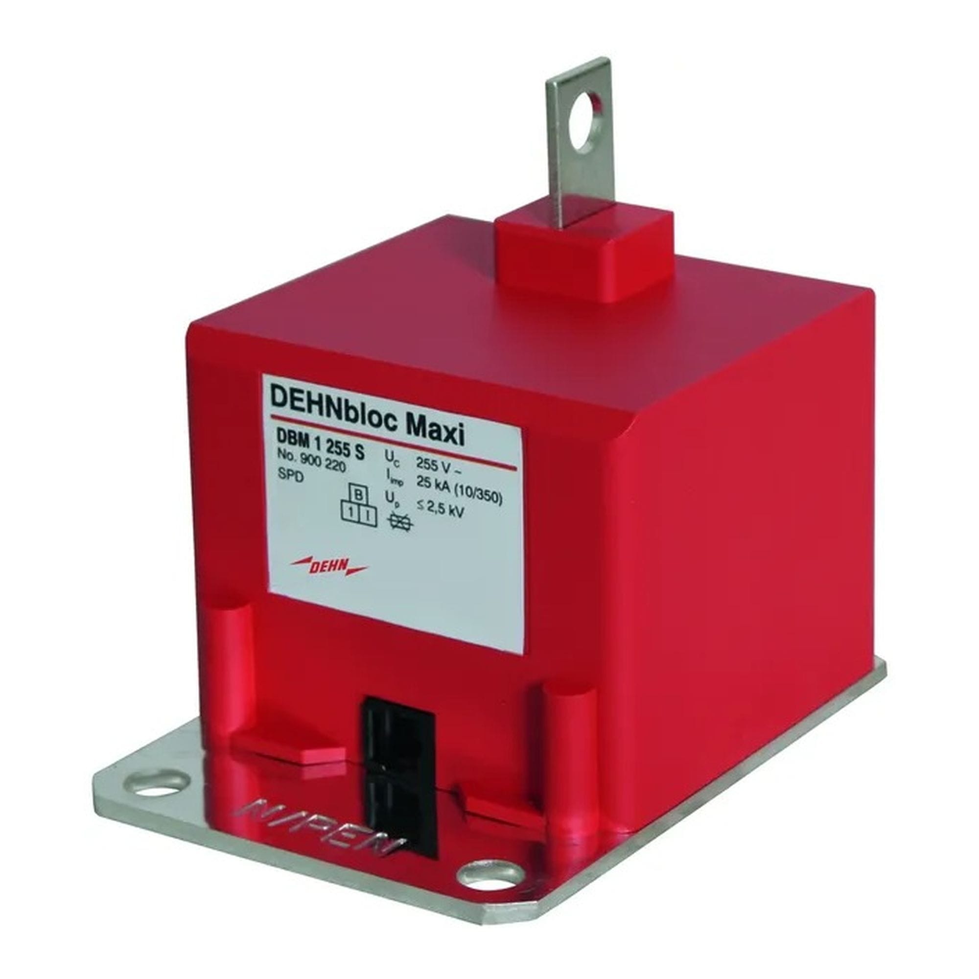 DEHNbloc Maxi S/Descargador coordinado unipolar de corriente de rayo con dispositivo integrado de derivación para la barra colectora, (Clase I para 230 V) DEHN 900220