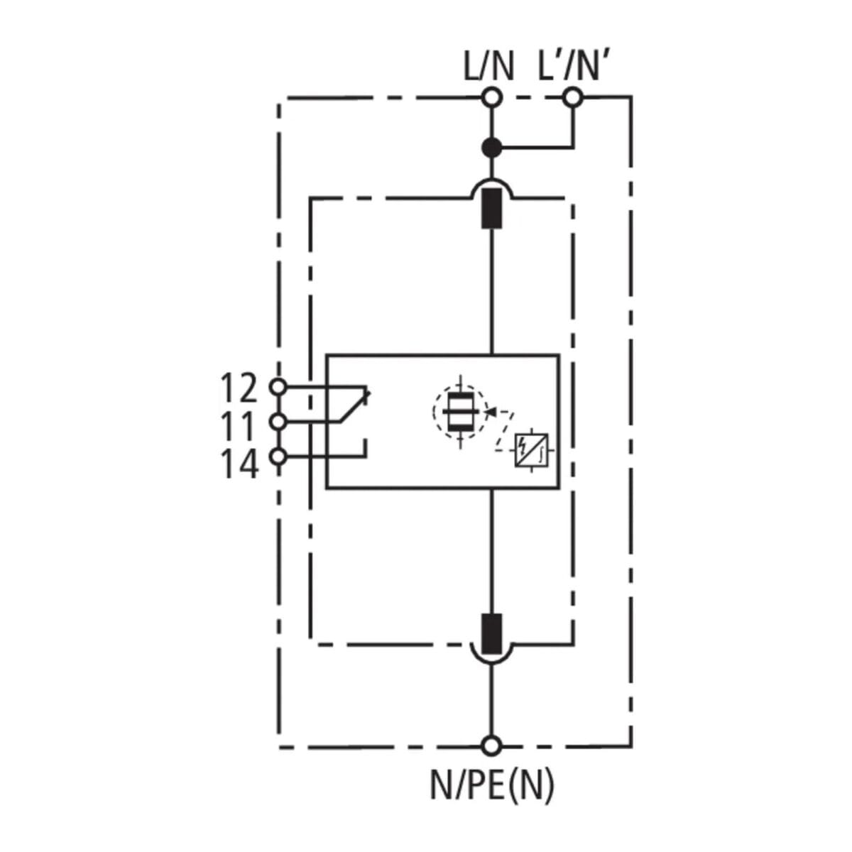 DEHNbloc modular/Descargador de corriente de rayo unipolar, modular, coordinado, (Clase I para 120 V) DEHN 961115 - Imagen 2
