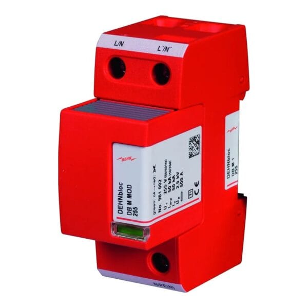 DEHNbloc modular/Descargador de corriente de rayo unipolar, modular, coordinado, (Clase I para 230 V) DEHN 961120