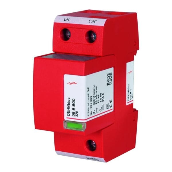 DEHNbloc modular/Descargador de corriente de rayo unipolar, modular, coordinado, (Clase I para 277 V) DEHN 961130