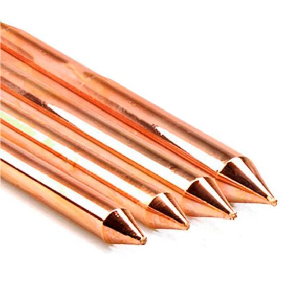 Electrodo Varilla Copperweld, De Acero Al Carbón Recubierto De Cobre De 3/4" De Diámetro Y 1.5 Mts De Longitud.