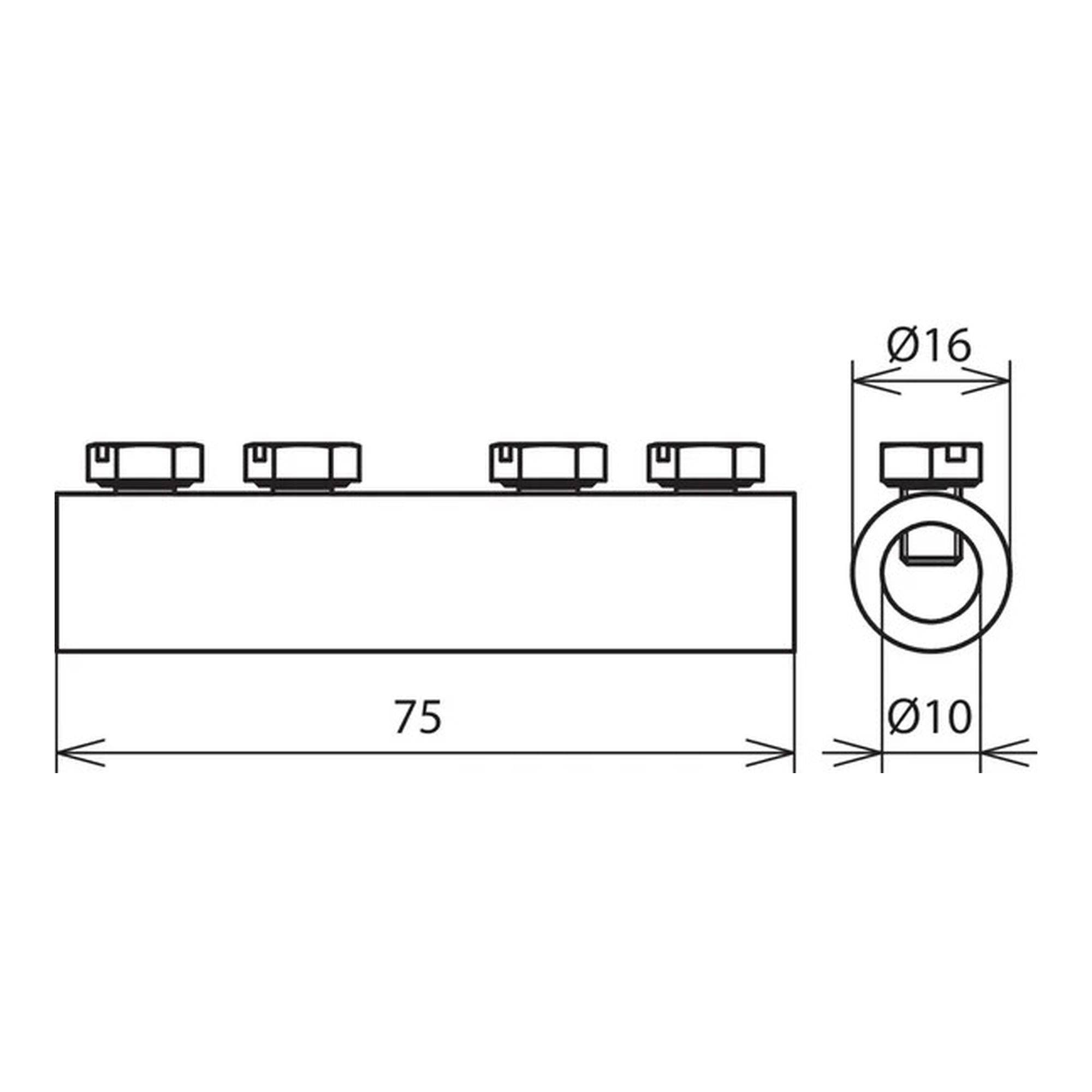 Manguito de conexión Al para Rd 8mm DEHN 385213 - Imagen 2