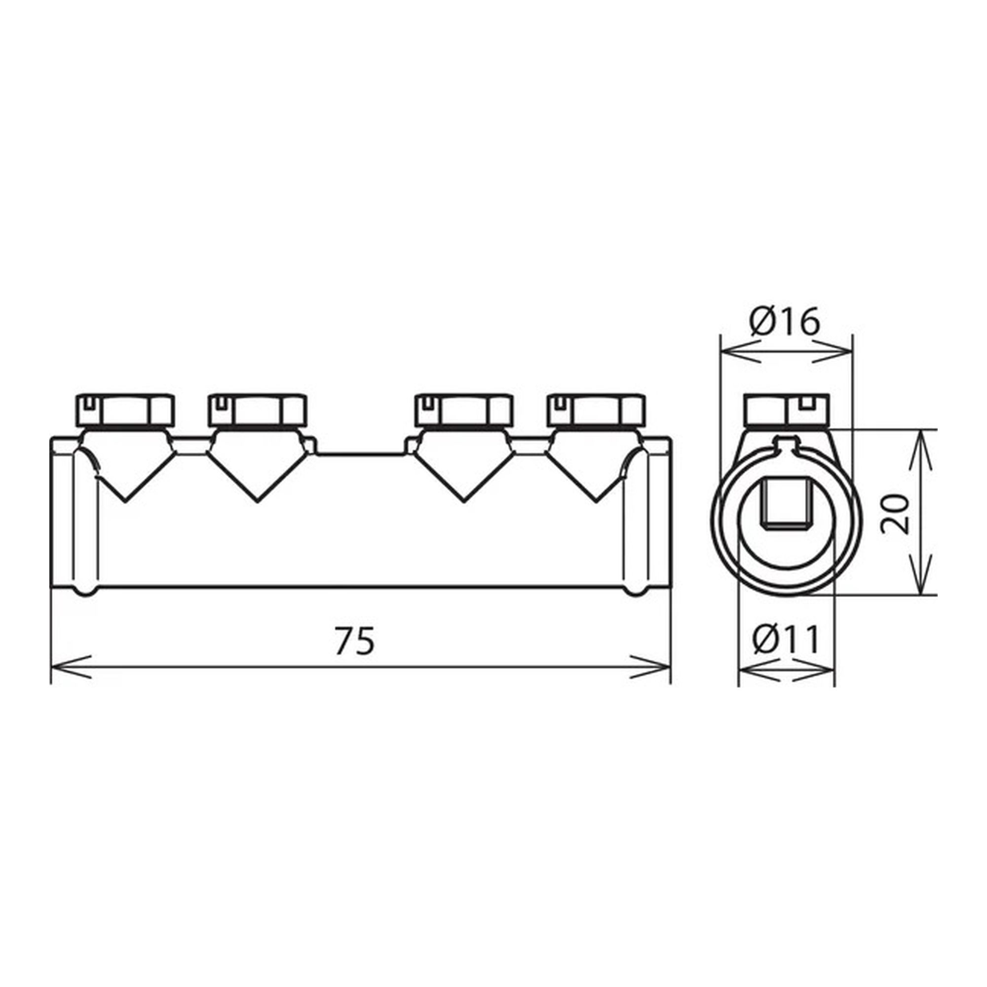 Manguito de conexión ZDC para Rd 7-10mm DEHN 385202 - Imagen 2
