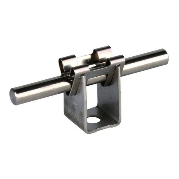 Soporte de conductor DEHNgrip StSt para Rd 8mm / Abrazadera DEHNgrip de acero inoxidable para cable redondo de 8mm DEHN 207009