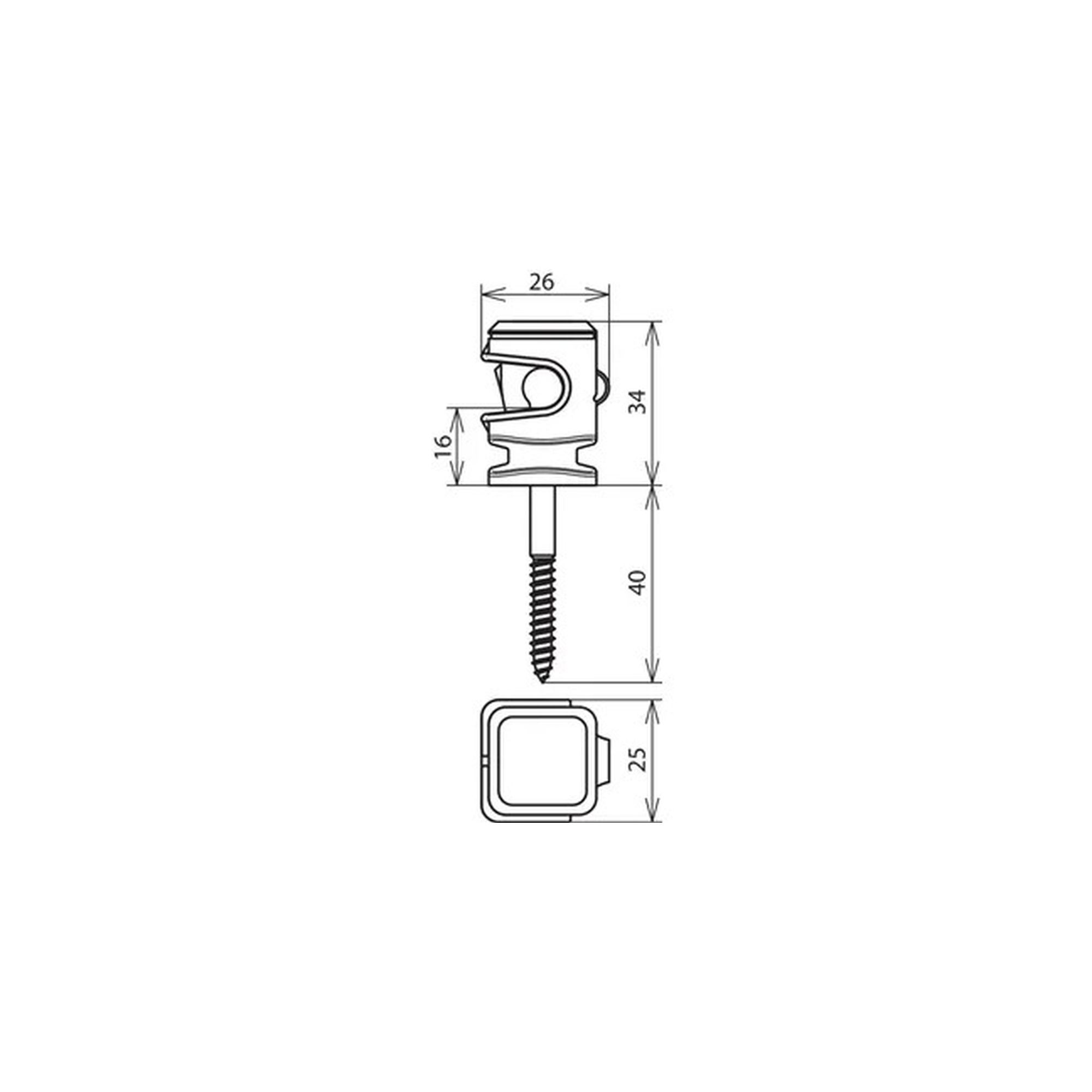 Soporte de conductor DEHNsnap plástico gris DEHN 204006 - Imagen 2