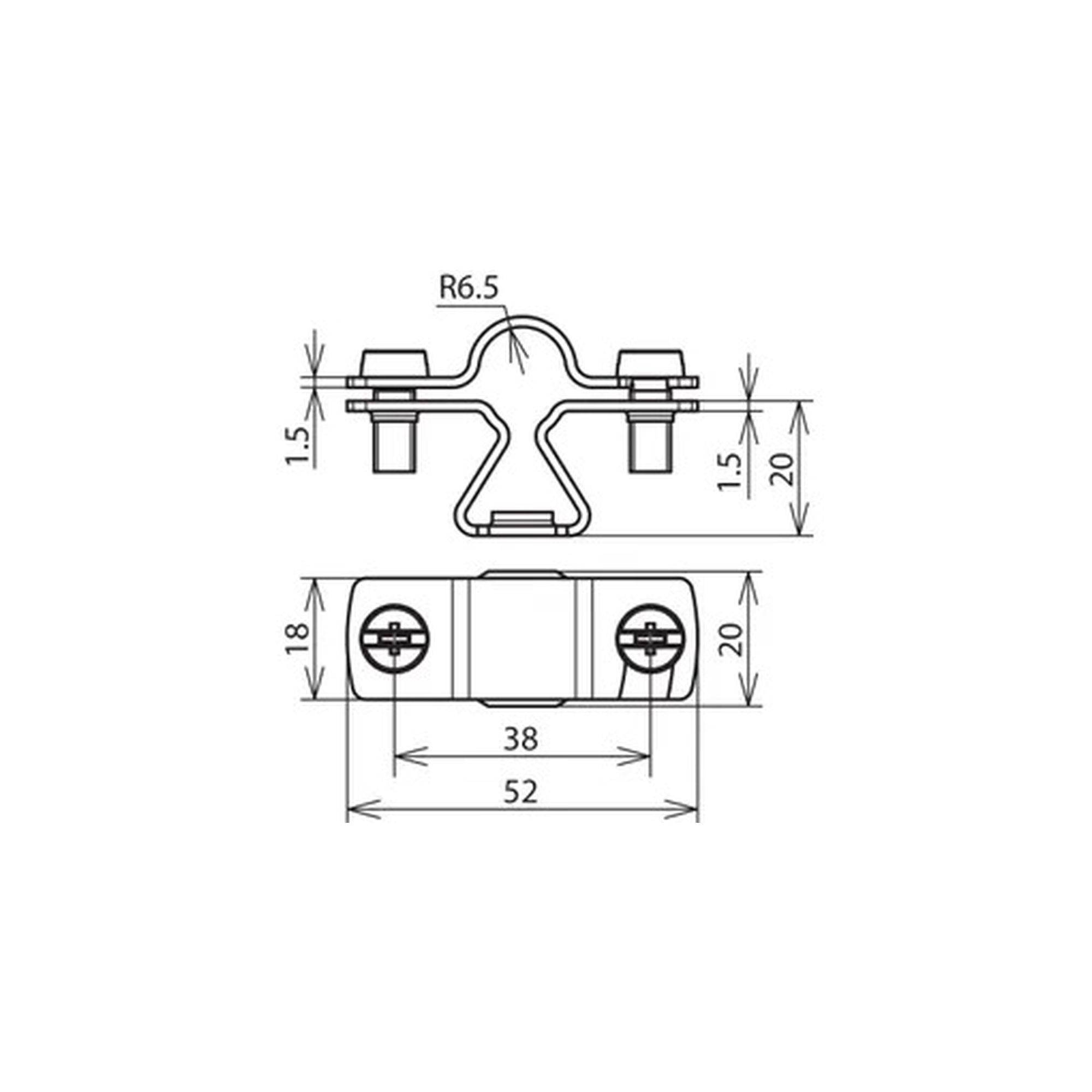 Soporte de conductor StSt con rosca M8 DEHN 274113 - Imagen 2