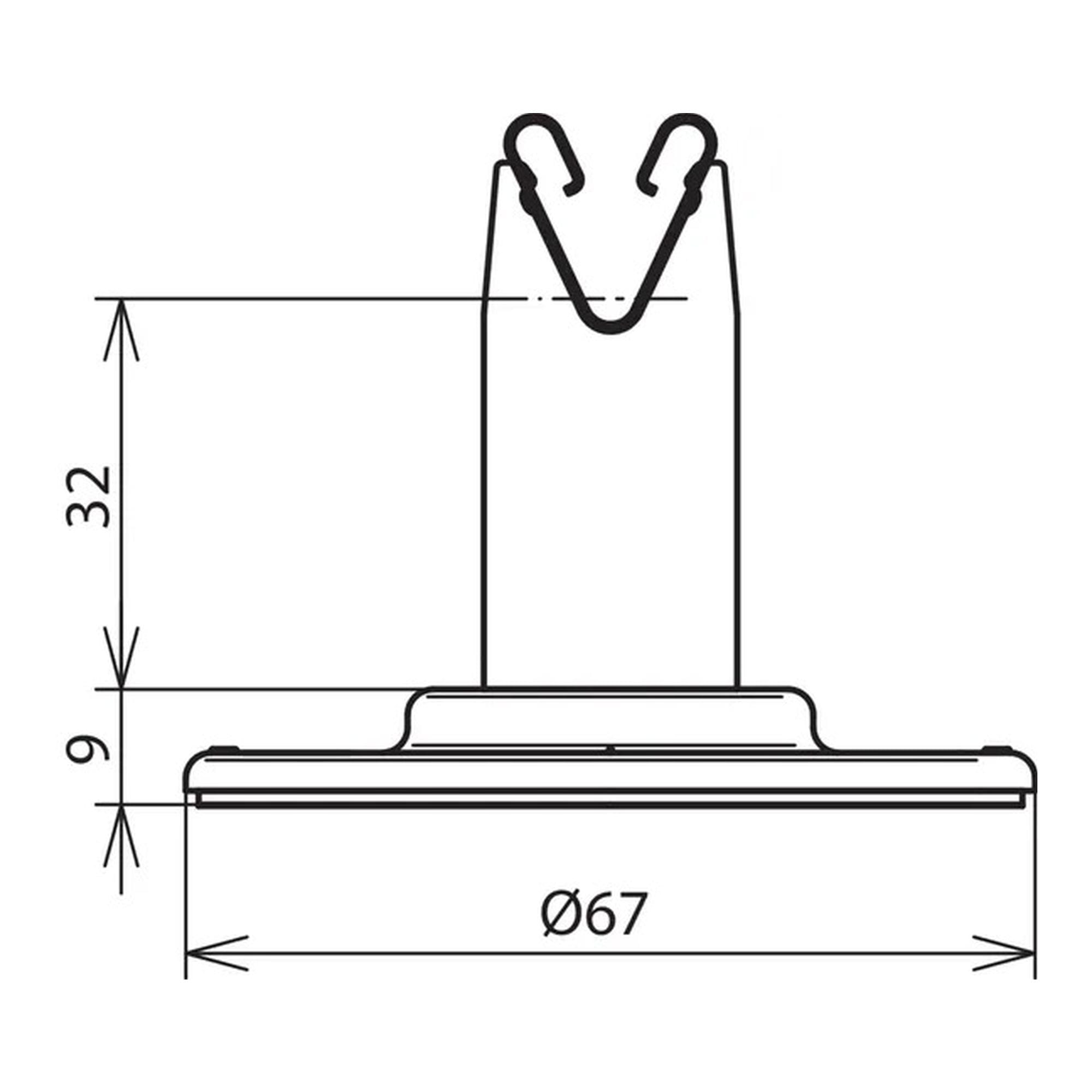Soporte de conductor de techo DEHNgrip 32mm StSt DEHN 297120 - Imagen 2