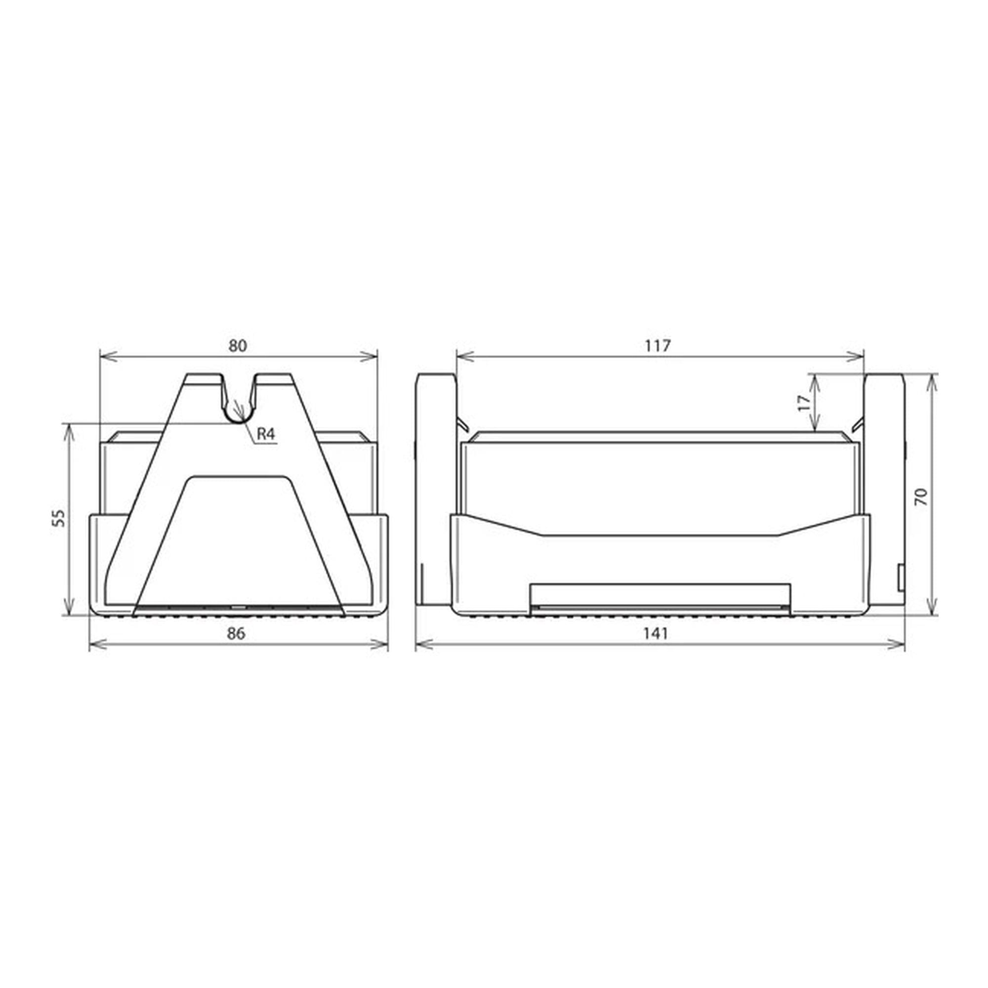 Soporte de conductor de techo FB2 para techos planos DEHN 253060 - Imagen 2
