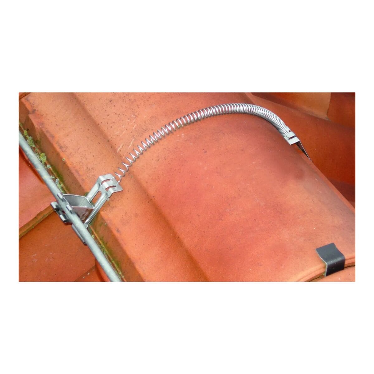 Soporte de conductor de techo SPANNsnap StSt/plástico gris / Abrazadera SPANNsnap de acero inoxidable/plástico gris para cable de bajada en techo DEHN 204269 - Imagen 3
