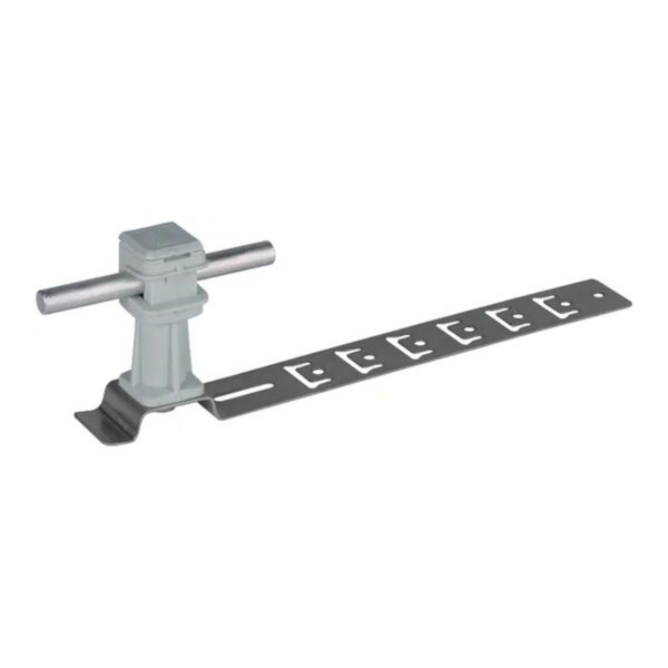 Soporte de conductor de techo UNIsnap StSt/plástico gris / Abrazadera UNIsnap de acero inoxidable/plástico gris para cable de bajada en techo DEHN 204179
