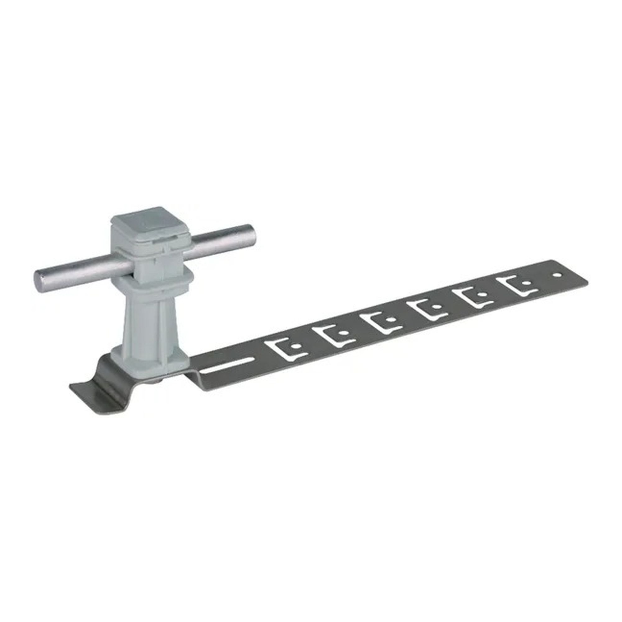Soporte de conductor de techo UNIsnap StSt/plástico gris / Abrazadera UNIsnap de acero inoxidable/plástico gris para cable de bajada en techo DEHN 204179