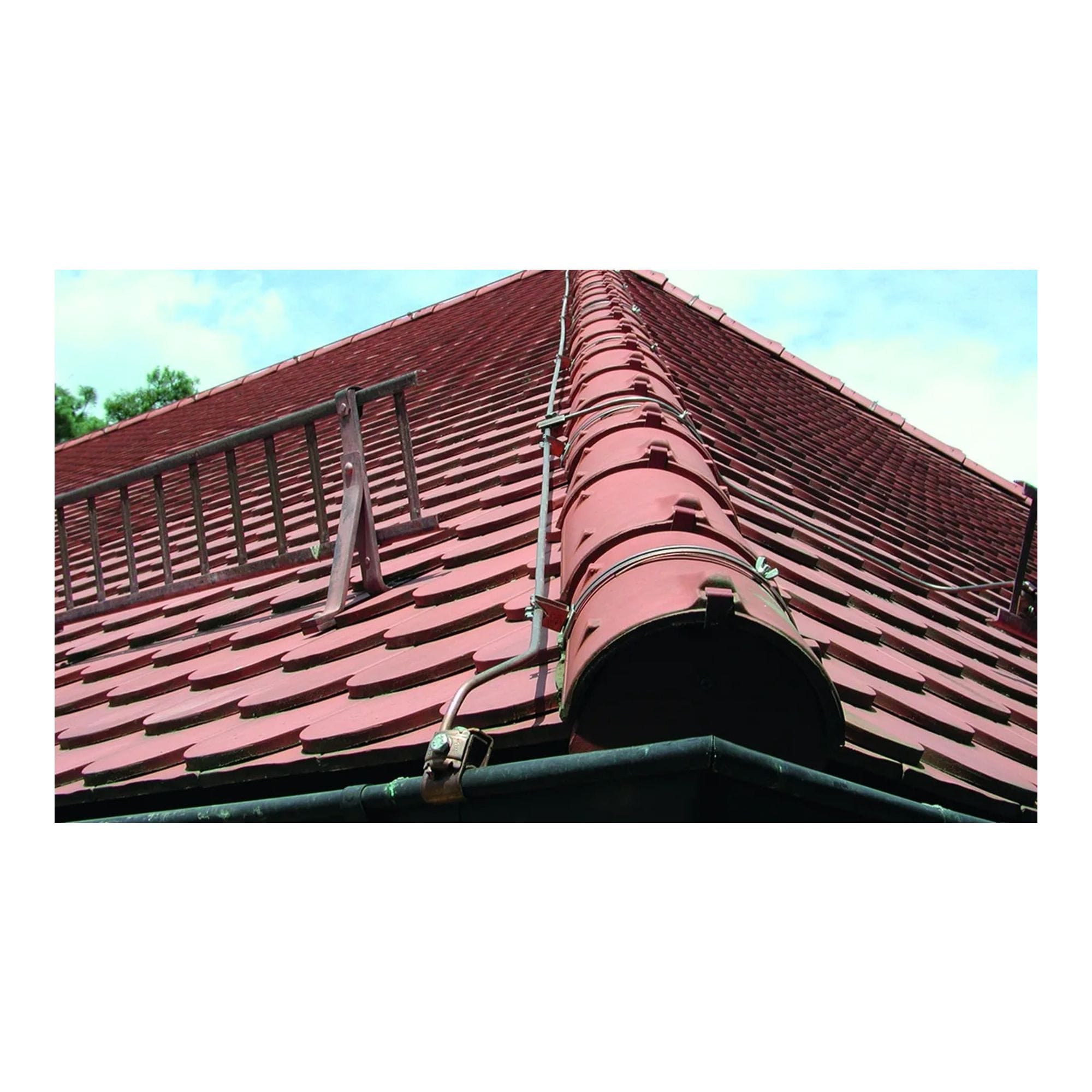 Soporte de conductor de techo ajustable StSt w. / Abrazadera ajustable de acero inoxidable para cable de bajada en techo DEHN 204109 - Imagen 3