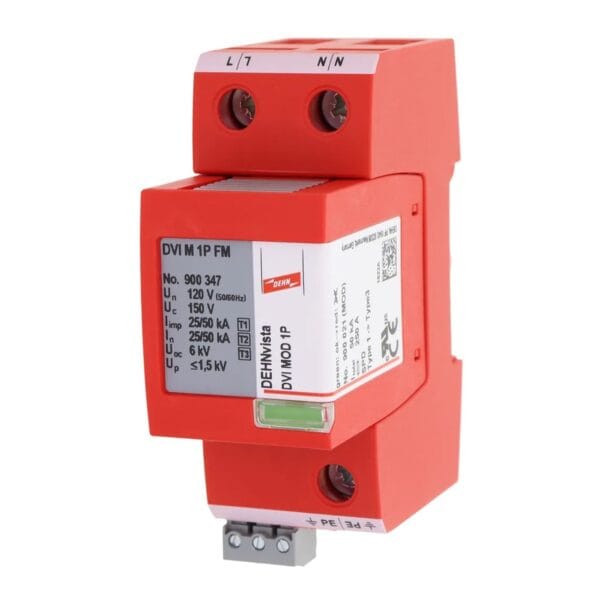 Supresor de sobretension DEHNvista tipo I+II para F+N, voltaje nominal 120/150 V DEHN 900347