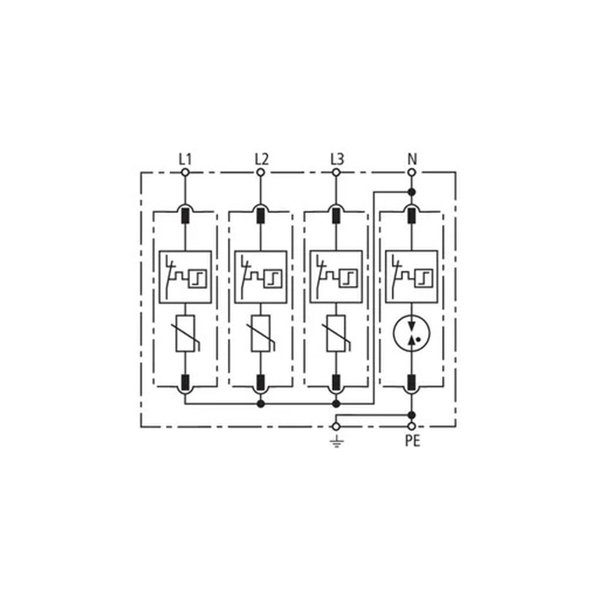 Supresor de sobretensiones/ DEHNguard M (DPS modular Clase II para 120 /240 V) DEHN 952323 - Imagen 2