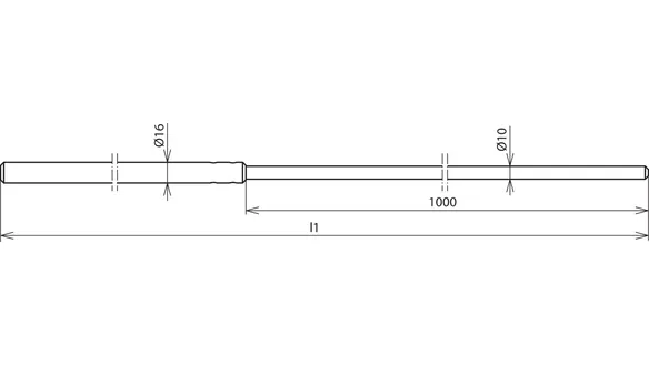 Terminal aérea D 16mm/10mm L 2000mm / Pararrayos tipo Franklin DEHN 103220 - Imagen 2